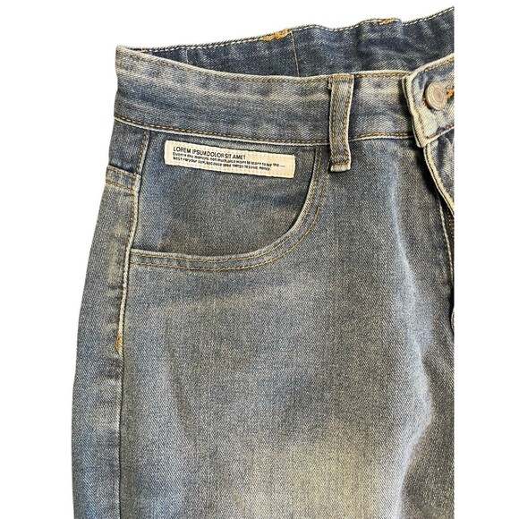 Locketomy Denim Jeans Womens M/28 Blue High Rise Wide Leg Light Wash Boho - Picture 5 of 12